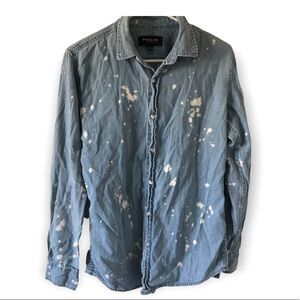 Pacsun 100% cotton long sleeve denim button down blouse (T3)